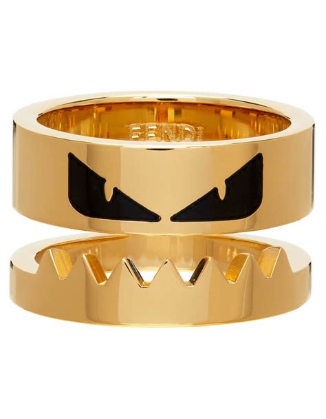 fendi gold corner bugs ring|Fendi Corner Bugs Ring .